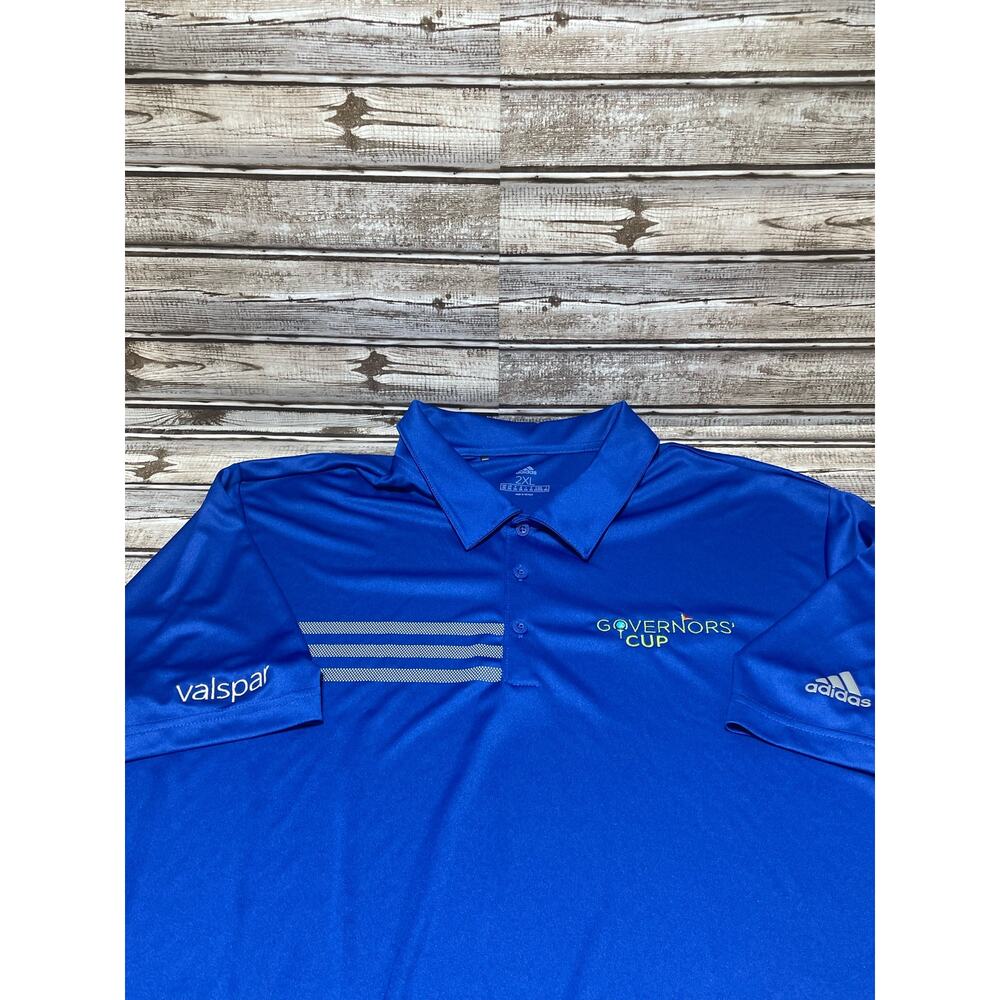 Adidas Men's‎ Golf Polo Governors Cup EUV Blue Size 2XL